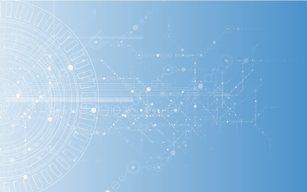 blue business process outsourcing technology pattern background