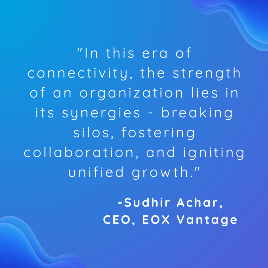 Data and systems that actually talk to each other are the key to transforming any organization.
