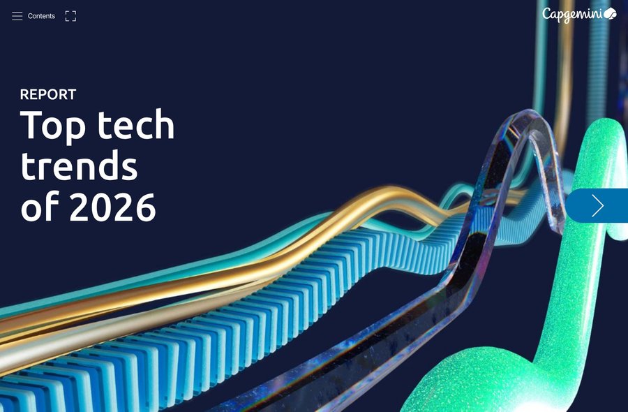 Report by Capgemini about the top tech trends we'll see in 2026 