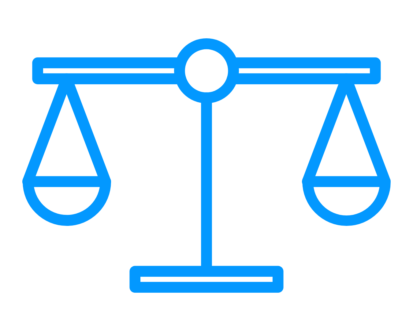 Scales of justice icon for legal section